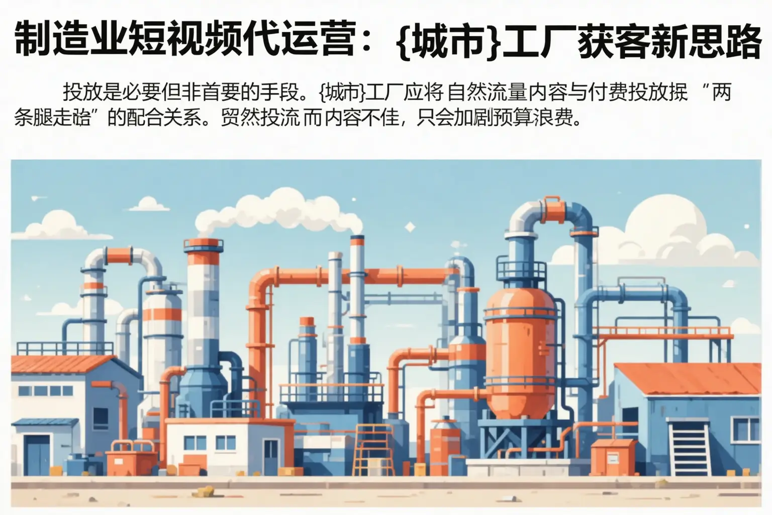 制造业短视频代运营：许昌工厂获客新思路