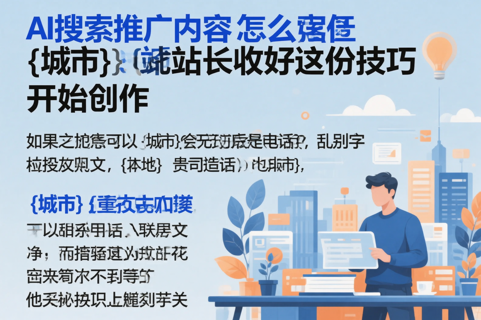 AI搜索推广内容怎么写?许昌站长收好这份技巧