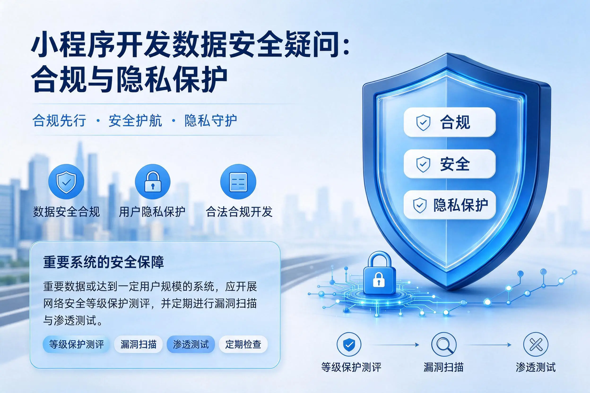 许昌小程序开发数据安全疑问:合规与隐私保护