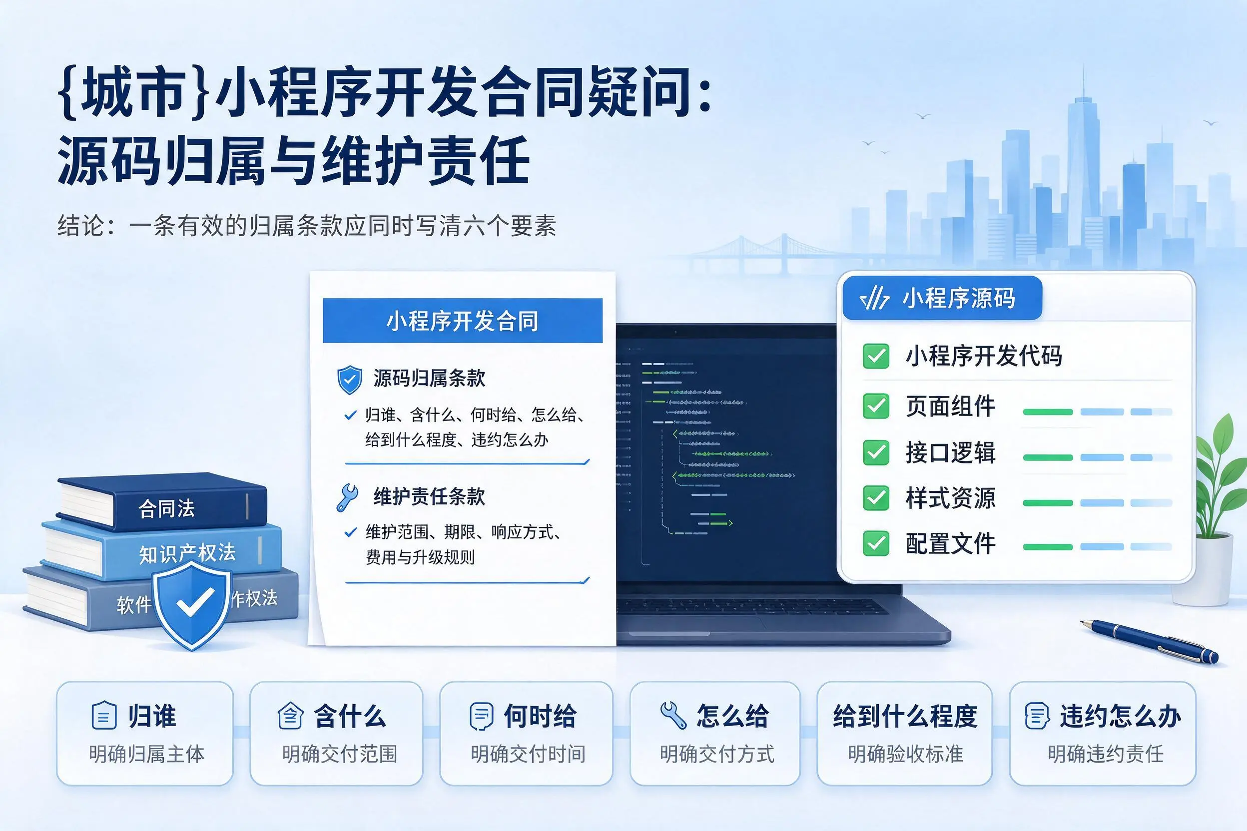 许昌小程序开发合同疑问：源码归属与维护责任